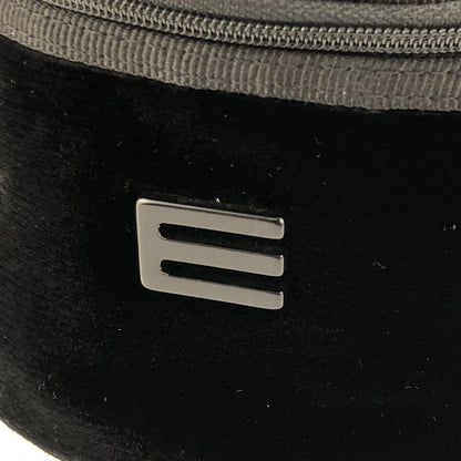 ETRO 天鵝絨化妝包迷你手提包黑色復古舊款 S5fd62u