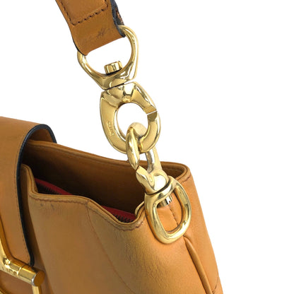 CELINE Horse Bit Shoulder bag Brown Vintage 2mzesg