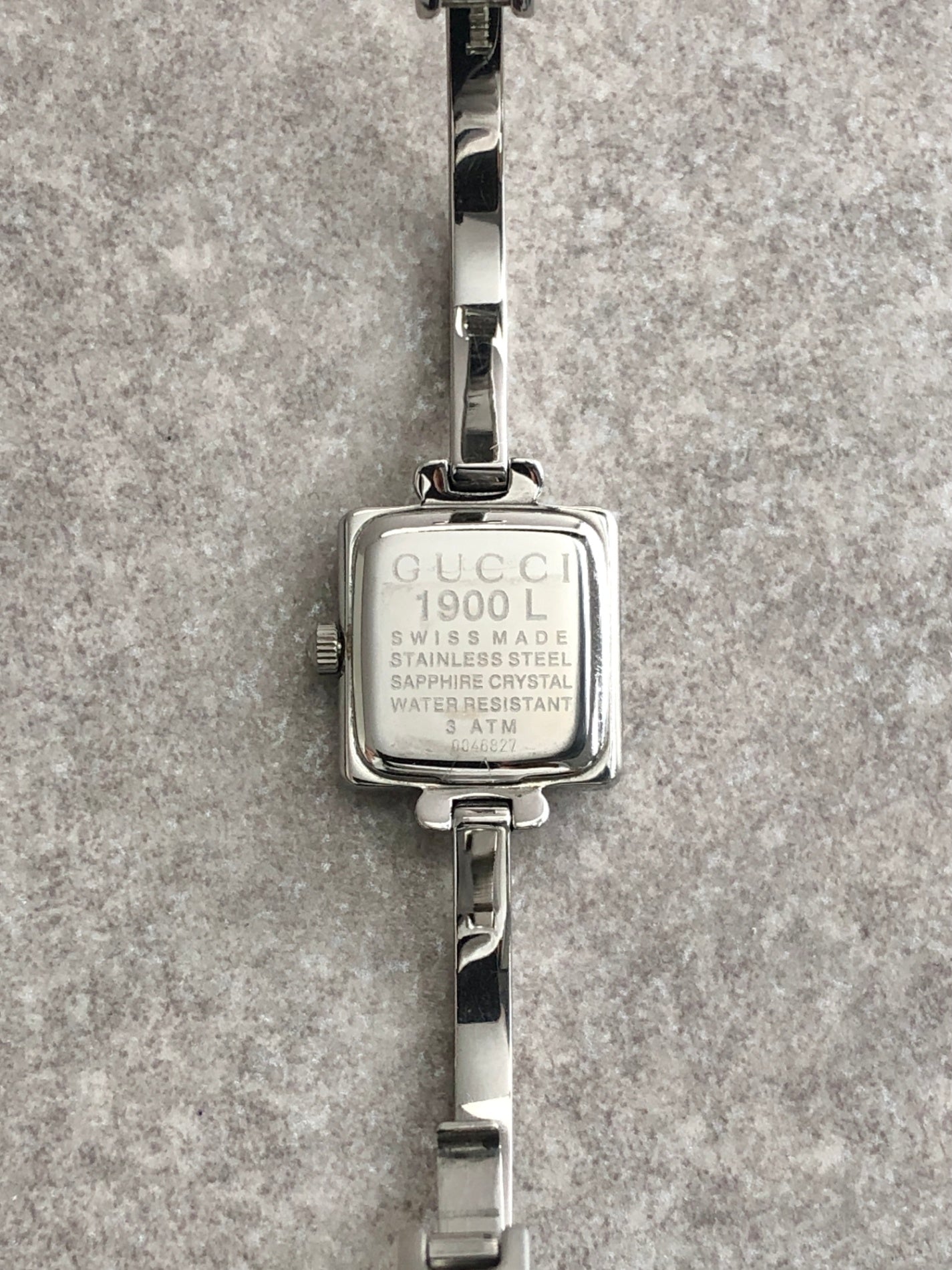 GUCCI Quartz Watch Silver 1900L Vintage 7s3xa3