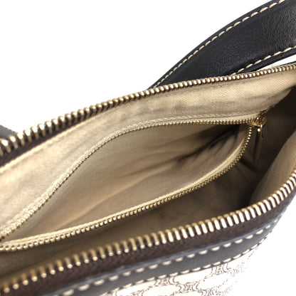 CELINE Macadam Shoulder bag White Vintage s5b6ci