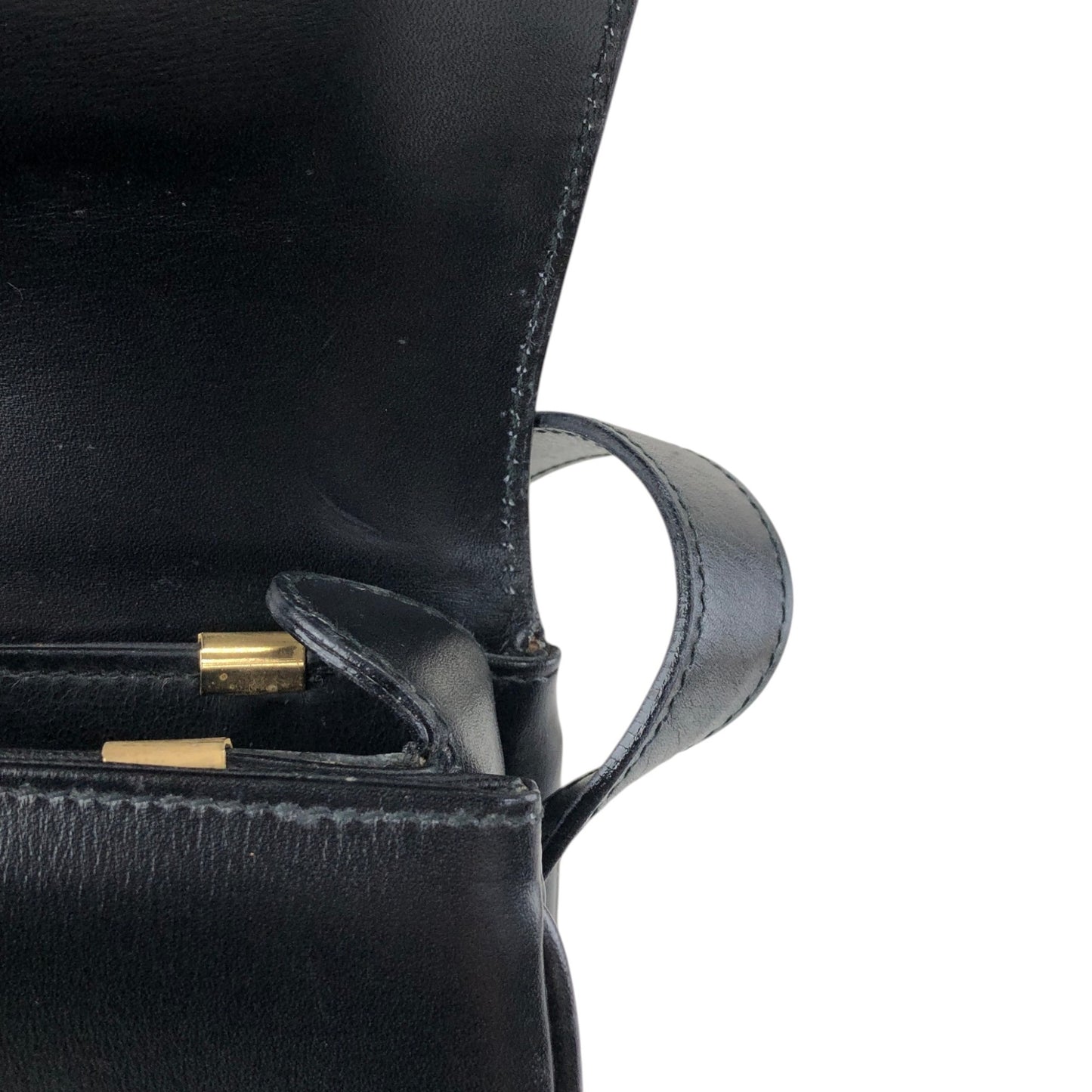 CELINE Blason Shoulder bag Black Vintage a6pwvz