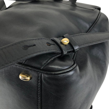 CELINE Starball Logo Embossed Backpack Black Vintage 66agh7