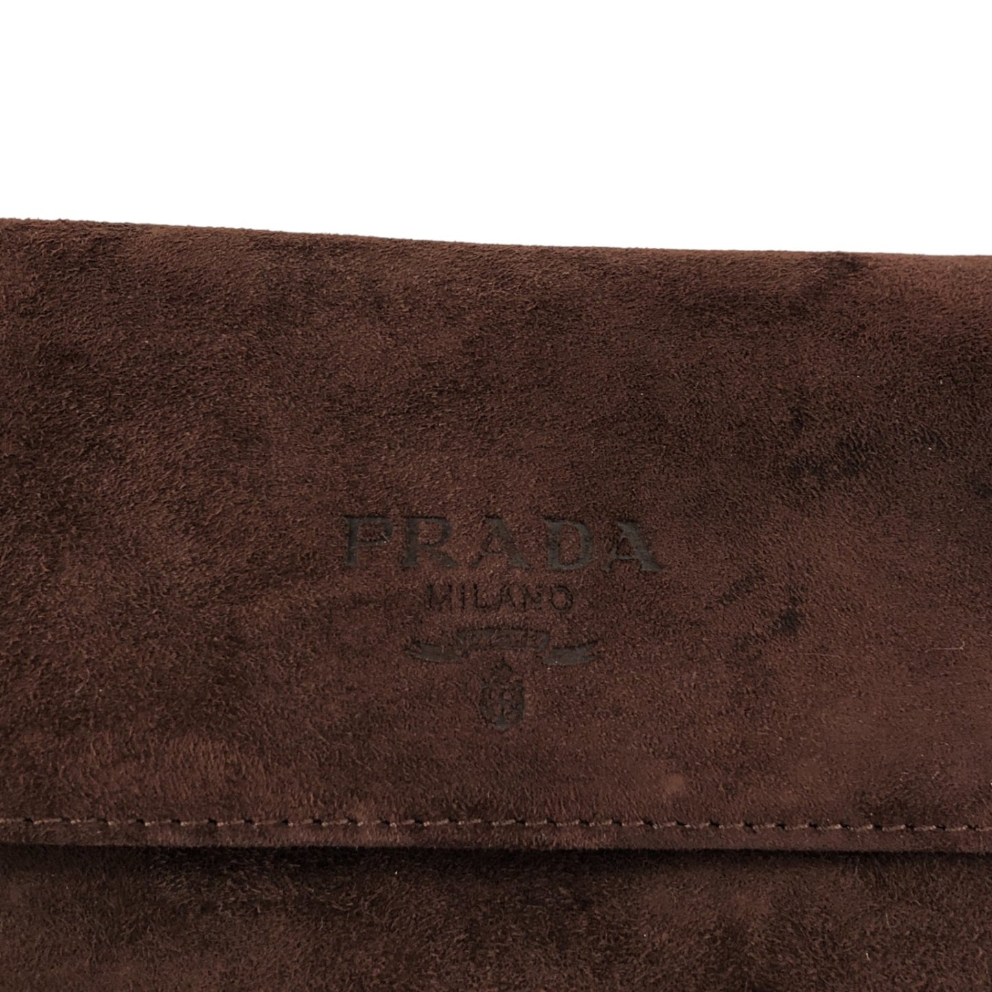 PRADA Logo Shoulder bag Brown Vintage psiphd