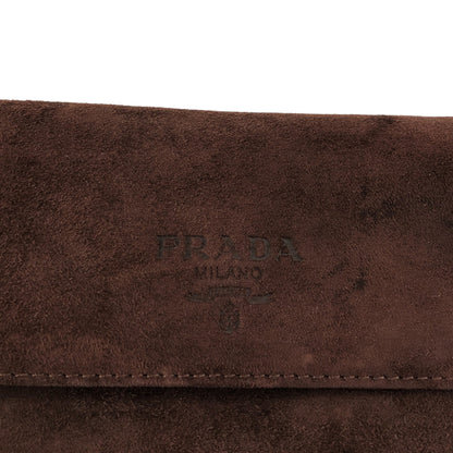 PRADA Logo Shoulder bag Brown Vintage psiphd