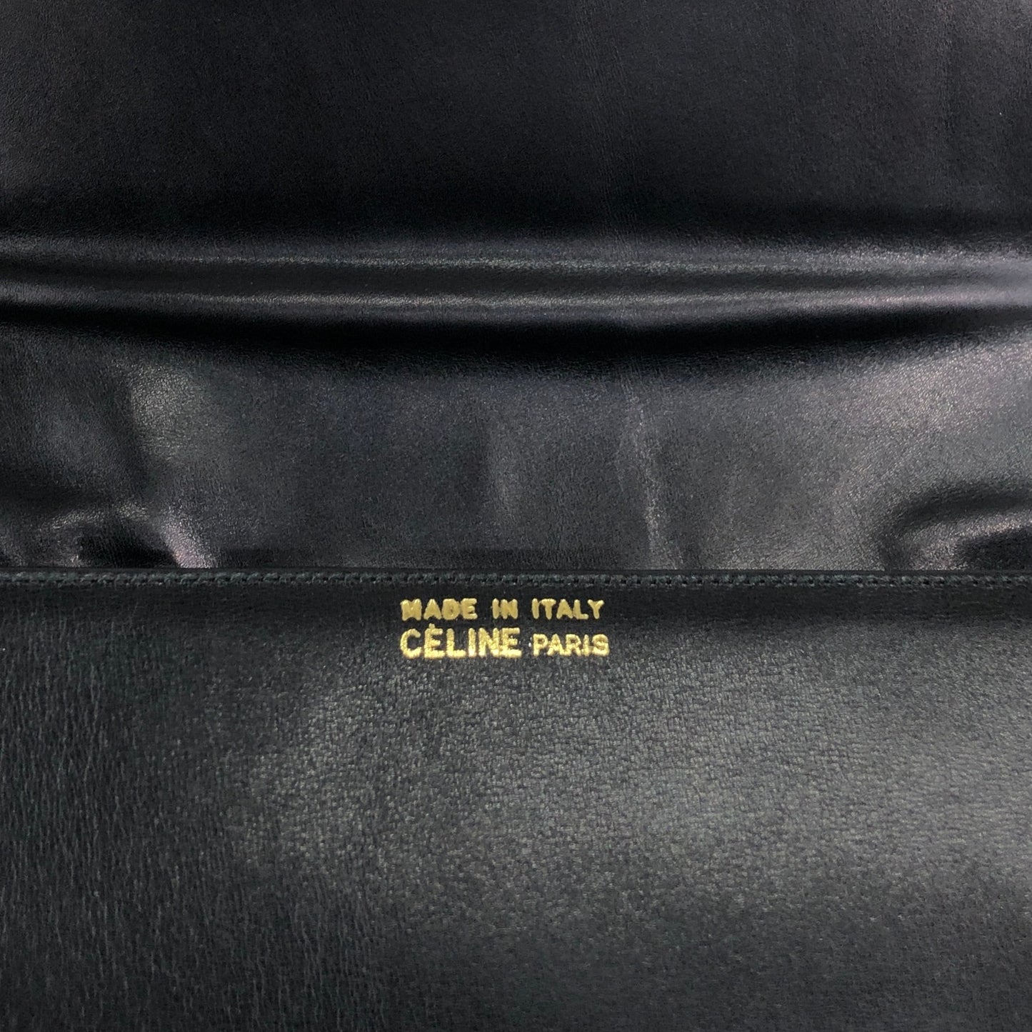 CELINE Blason Shoulder bag Black Vintage ikbdre