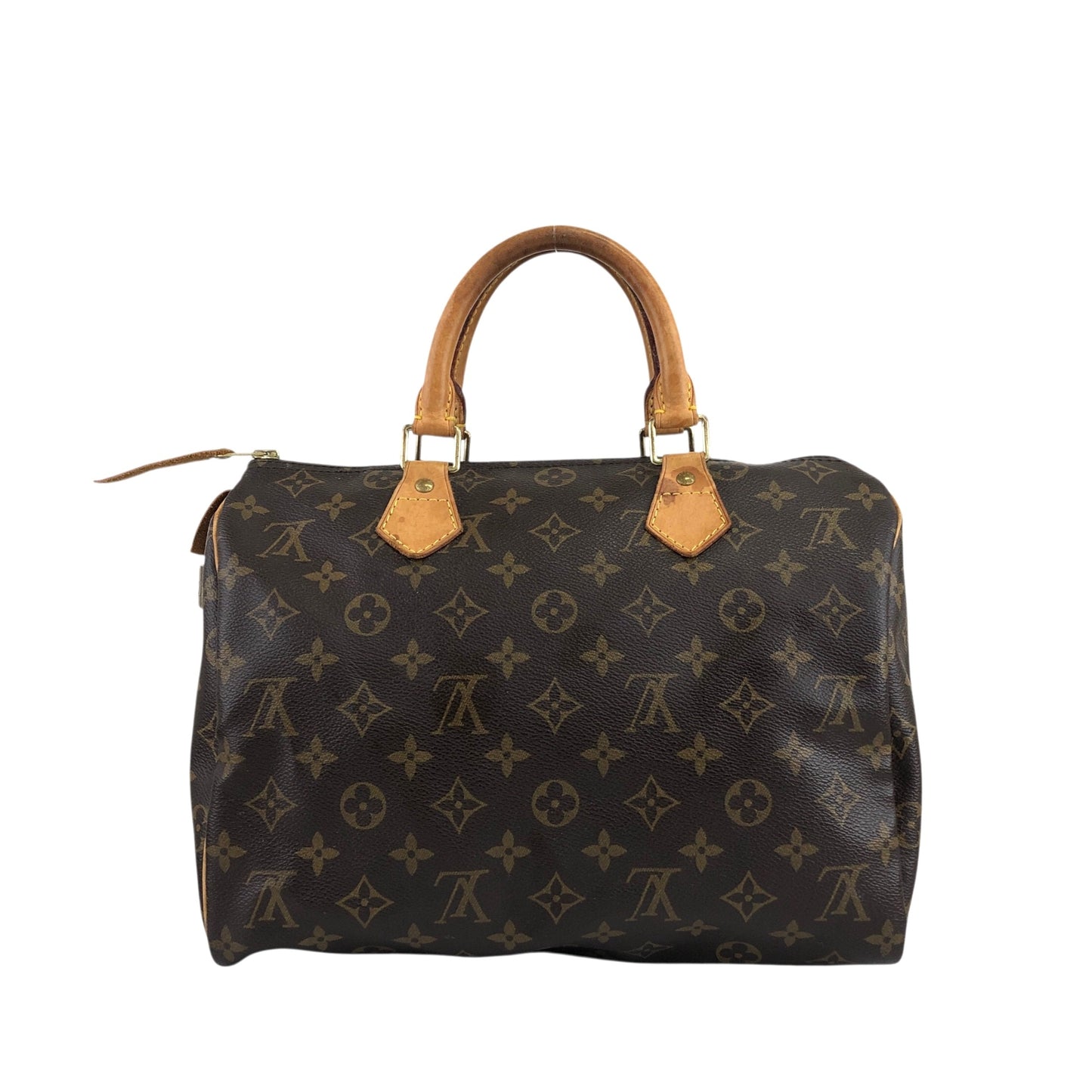 LOUIS VUITTON Monogram Small Boston bag Handbag Brown M41108 Vintage nniw2h