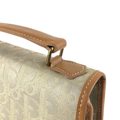 Christian Dior Trotter Handbag Beige Vintage dz5dit