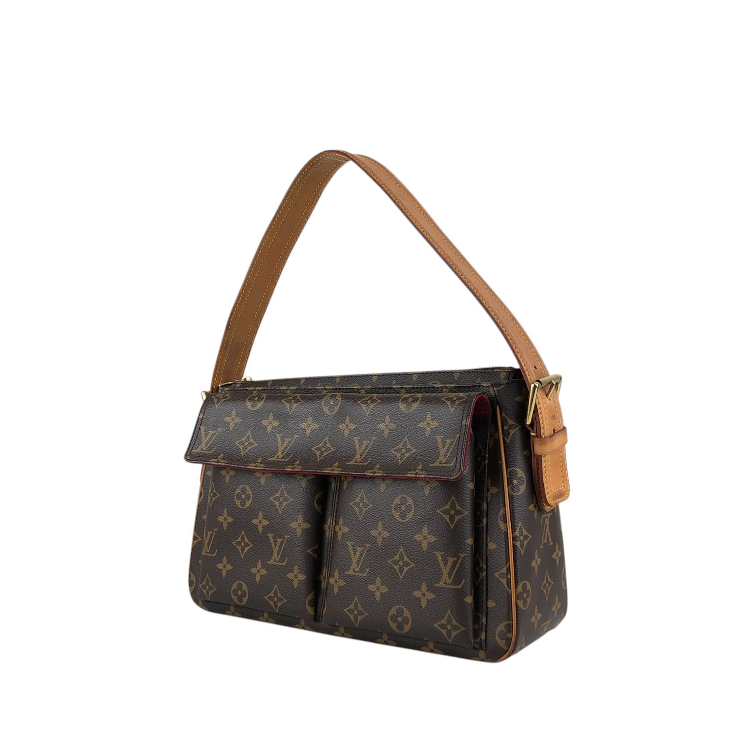 LOUIS VUITTON Monogram Shoulder bag Viva-Cité MM M51164 Brown Vintage w5ixn2