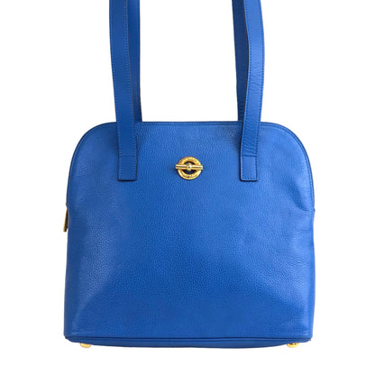 CELINE Toggle Clasp Shoulder bag Blue Vintage wbubna