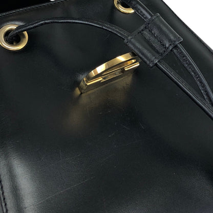 CELINE Gancini Backpack Black Vintage 6s3thv