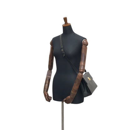 CELINE Turn Lock Shoulder bag Black Vintage ni6cxe