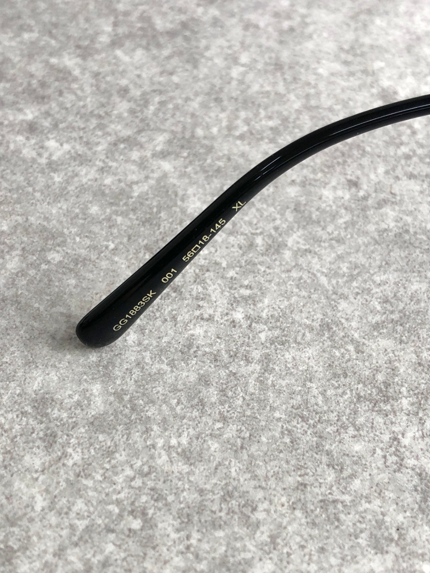 GUCCI Sherry Line Logo Sunglasses Black 1883SK Vintage d3gda7