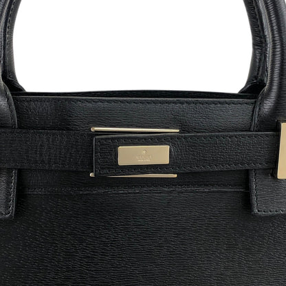 GUCCI Logo Handbag Black Vintage wmdsba