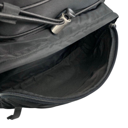 PRADA Tessuto Triangle Logo Backpack Black Vintage 8a5c5r