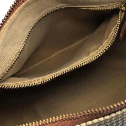 RALPH LAUREN Glen Check Handbag Boston bag Brown Vintage mgcf5g