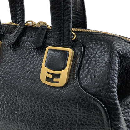 FENDI Two-way Handbag Shoulder bag Black 8BL114-HXF Vintage 66eazz