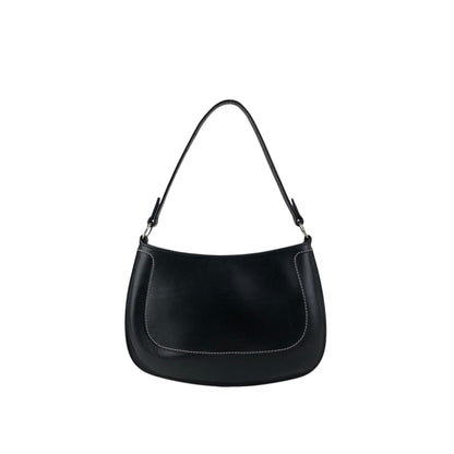 LOEWE Logo Circle Motif Handbag Black Vintage wcdj4h