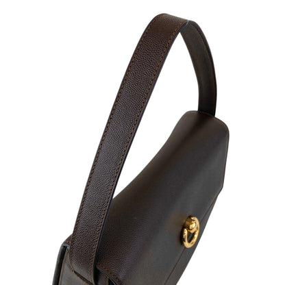 CELINE Gancini Handbag Brown Vintage jnvpdi