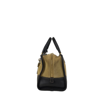 LOEWE Amazona28 Anagram Handbag Boston bag Beige Vintage gia6hg