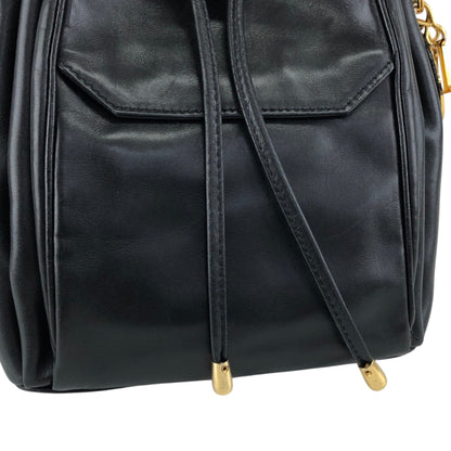 Christian Dior Logo Charm Small Shoulder bag Black Vintage gpxtra