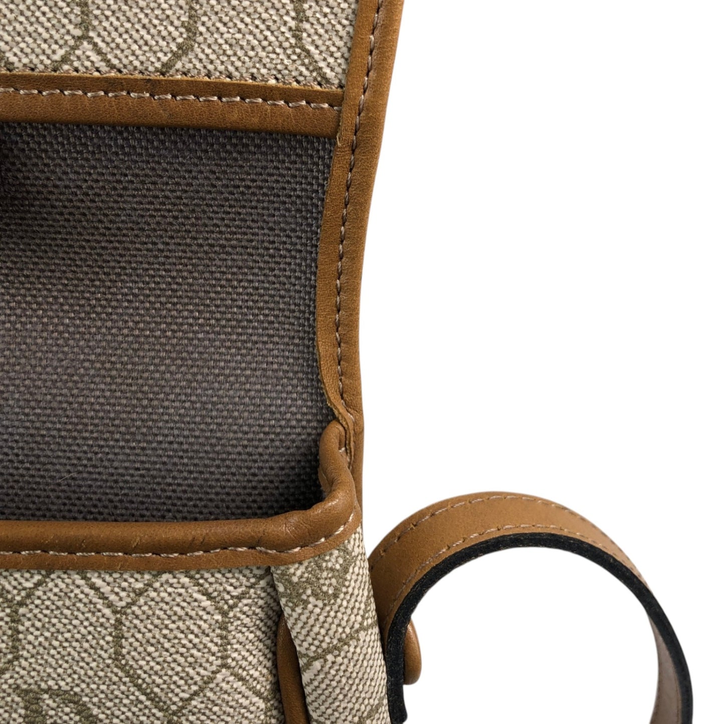 Christian Dior Honeycomb Pattern Logo Small Shoulder bag Beige Vintage wemn3x