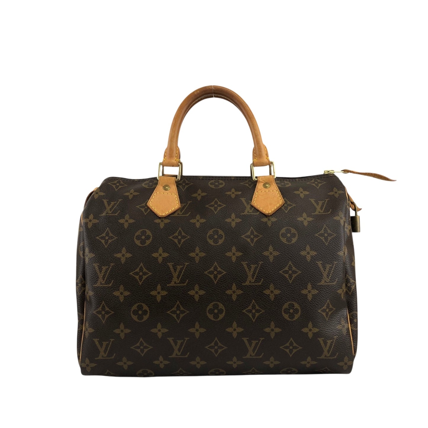 LOUIS VUITTON Monogram Small Boston bag Handbag Brown M41108 Vintage nniw2h
