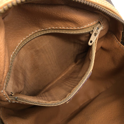 CELINE Macadam Blason Shoulder bag Brown Vintage 6ufdi7