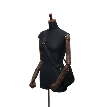 PRADA Tessuto Triangle Logo Shoulder bag Black Vintage g7nprp