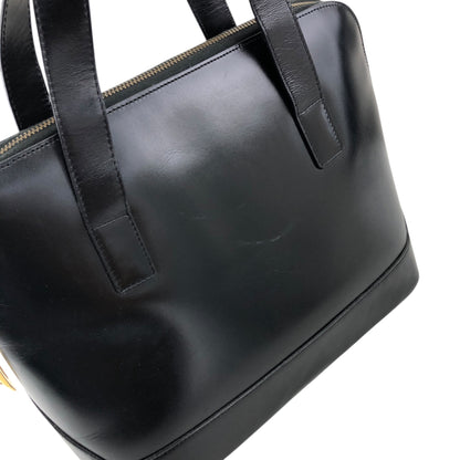 CELINE Two-way Handbag Shoulder bag Black Vintage 4ntwjy