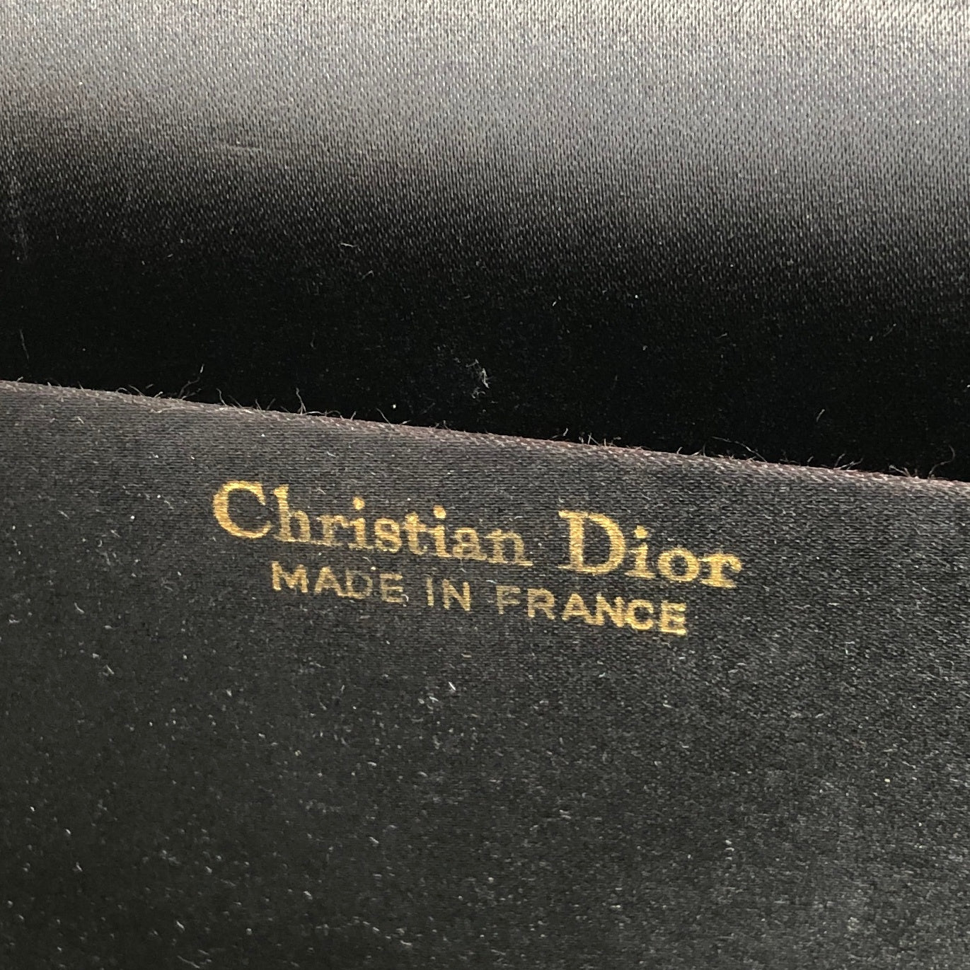 Christian Dior Logo Chain Shoulder bag Black Vintage mr3a3y