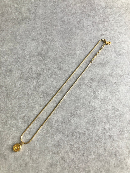 Christian Dior CD Logo Necklace Gold Vintage umrsia