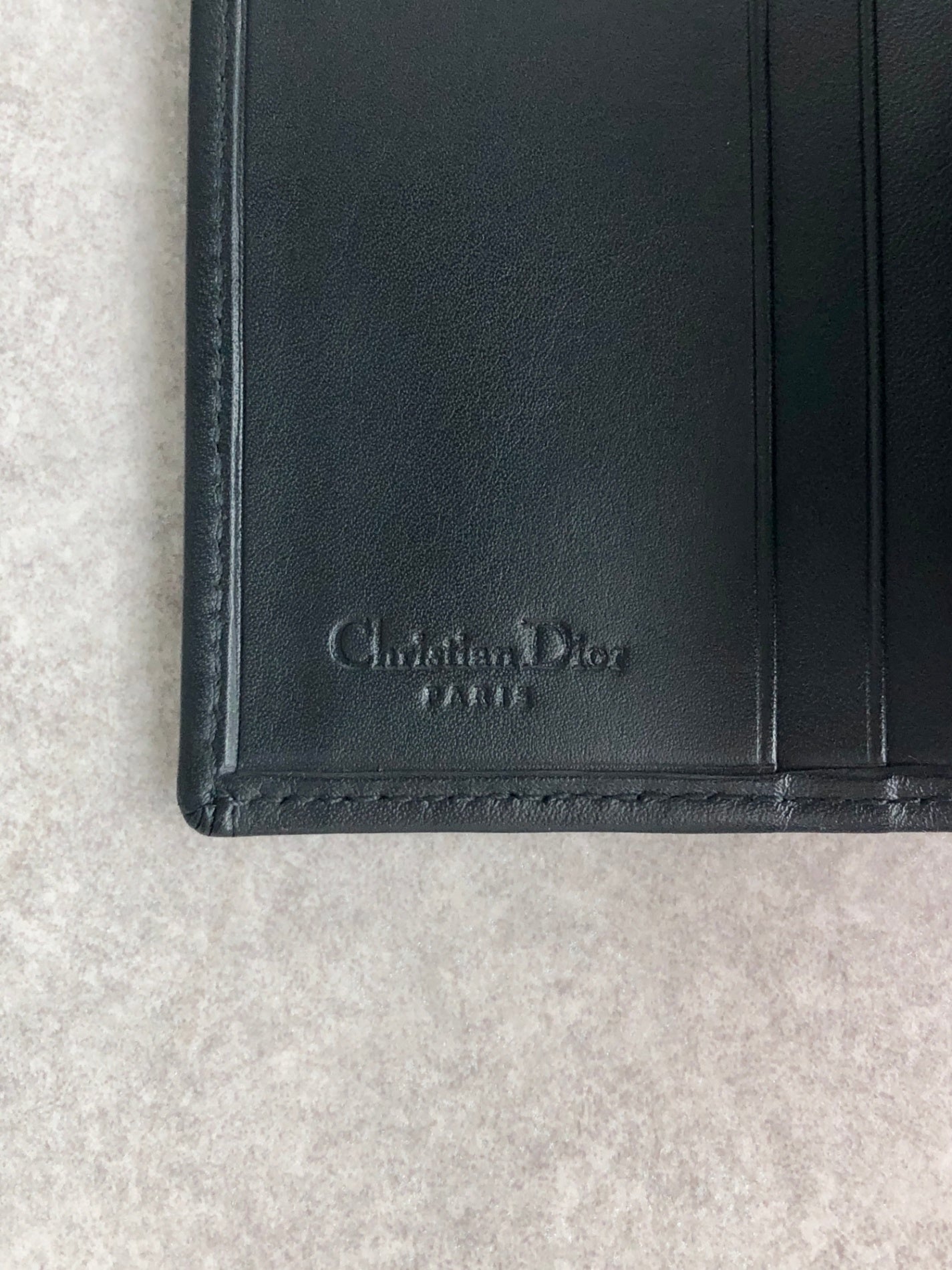 Christian Dior Trotter 折疊錢包 海軍藍 復古 azkkb6