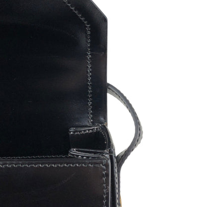 LOEWE Logo Shoulder bag Black Vintage unjut8