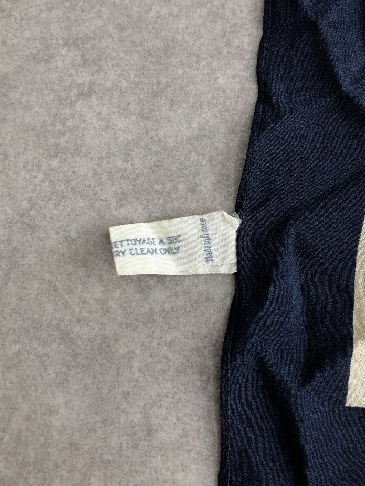 Christian Dior Trotter 真絲圍巾 海軍藍 復古 aerczg