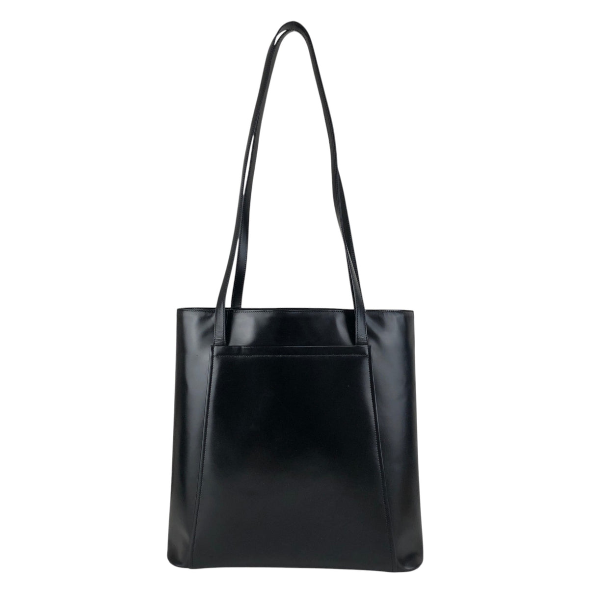 LOEWE Logo Embossed Shoulder bag Black Vintage pyktz8