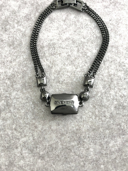 GIVENCHY Stone Bracelet Black Vintage zee4kb