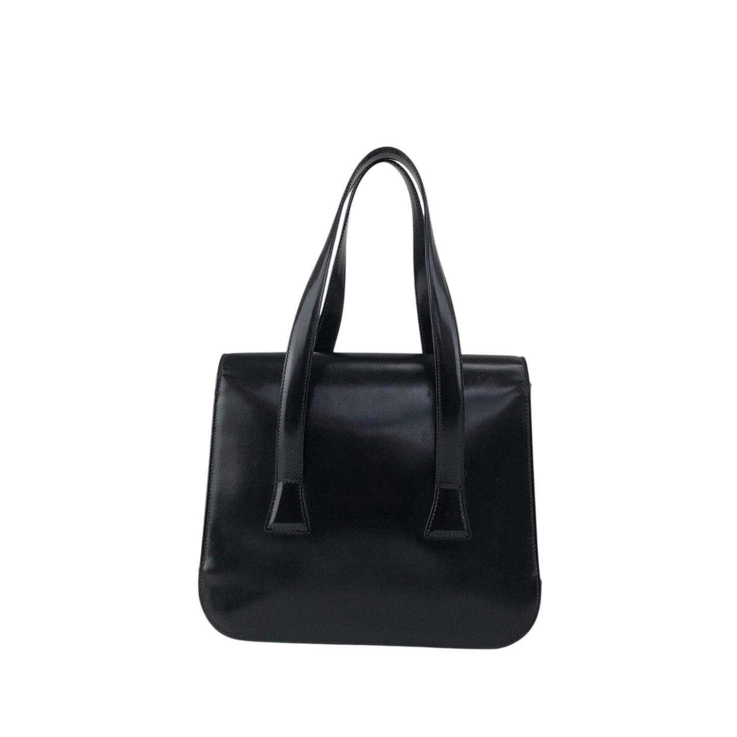 Christian Dior Logo Handbag Black Vintage aidfua