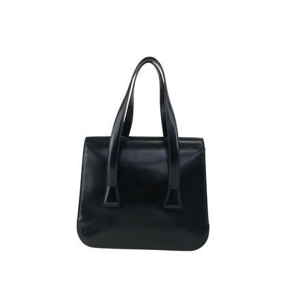 Christian Dior Logo Handbag Black Vintage aidfua