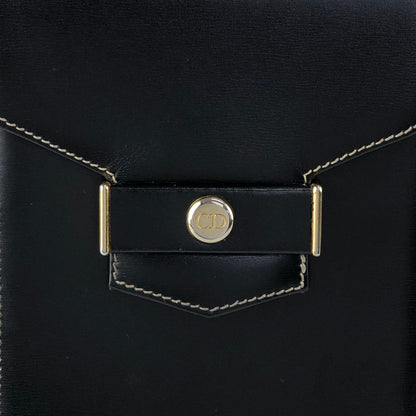 Christian Dior CD Logo Small Shoulder bag Black Vintage esfjwx