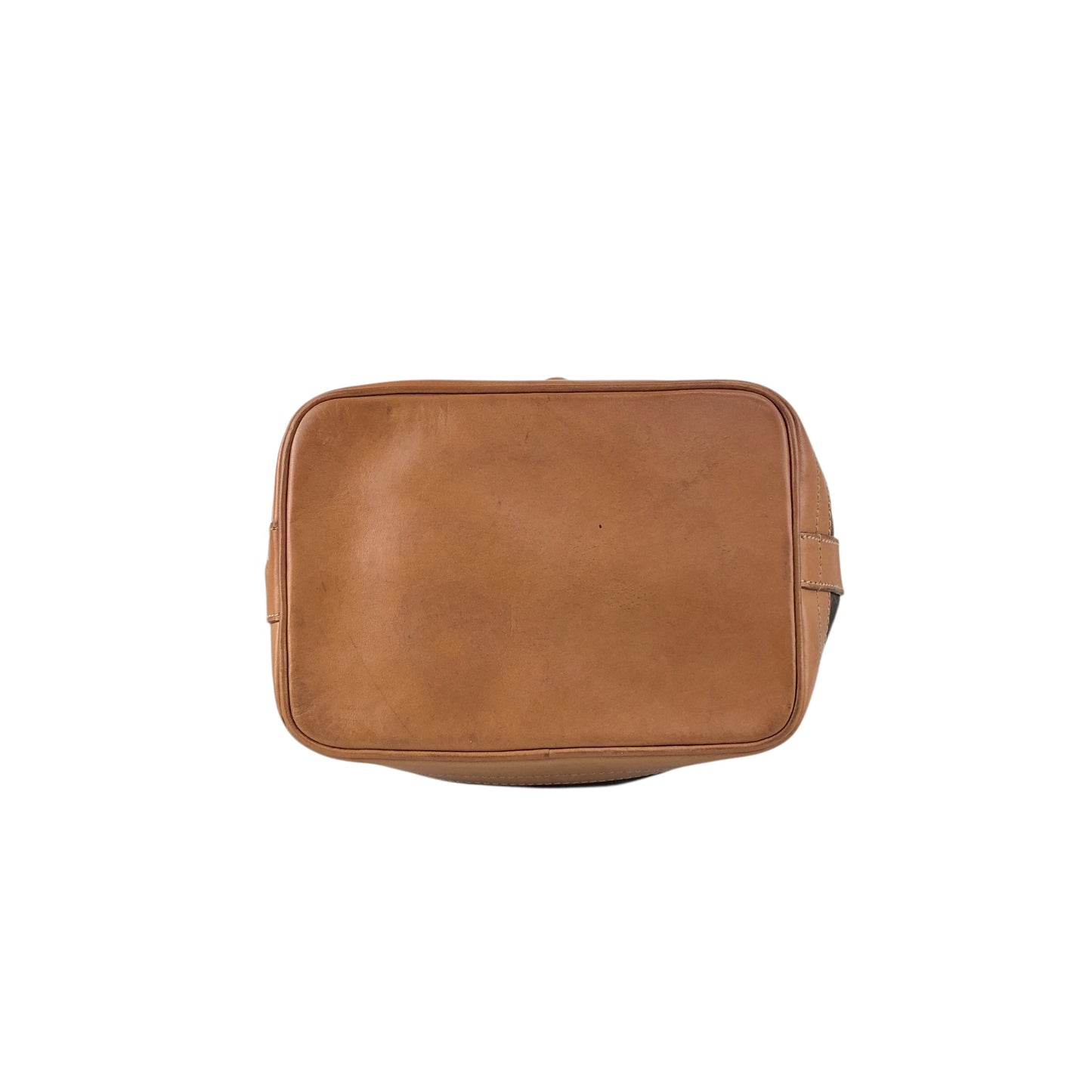 CELINE Macadam Blason Drawstring Shoulder bag Brown Vintage 7ce2it