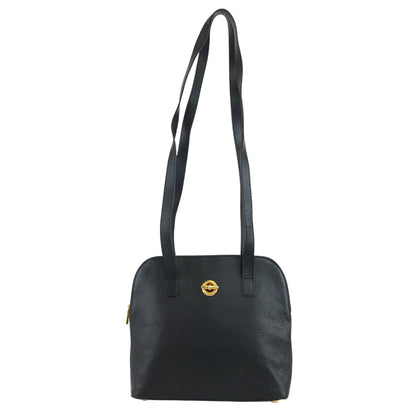 CELINE Toggle Clasp Shoulder bag Totebag Black Vintage hvdkxg