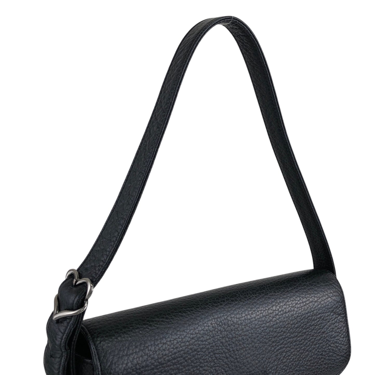 Yves Saint Laurent Logo  Shoulder bag Black Vintage ex2z8n