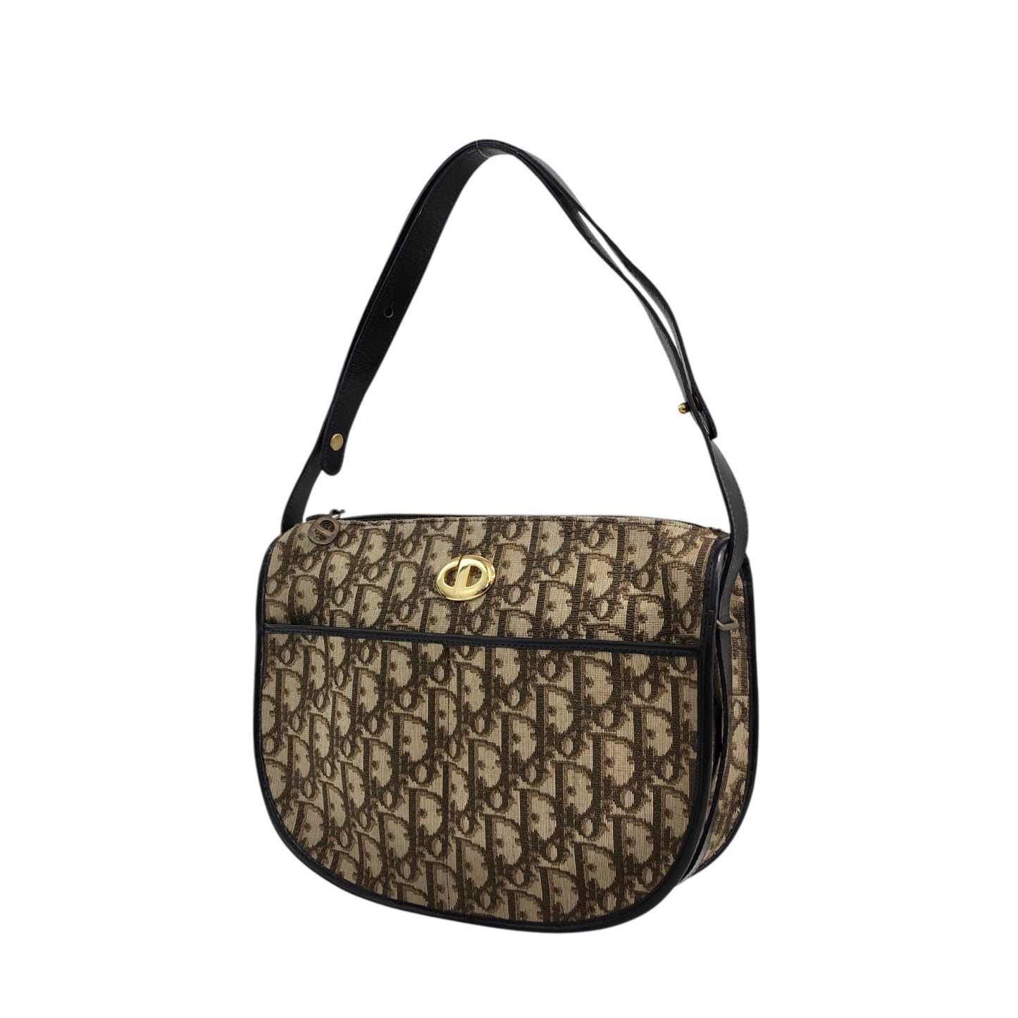 Christian Dior Trotter Shoulder bag Brown Vintage f2cedr