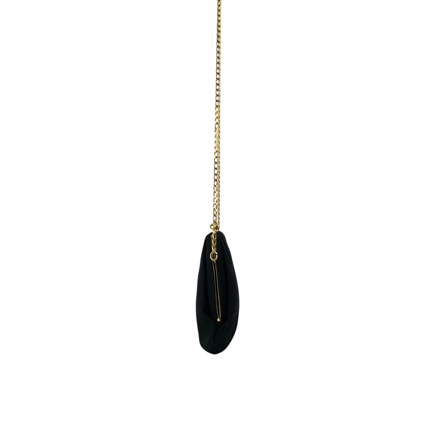 CELINE Blason Chain Shoulder bag Black Vintage yx4igc