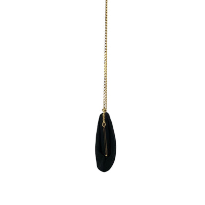 CELINE Blason Chain Shoulder bag Black Vintage yx4igc