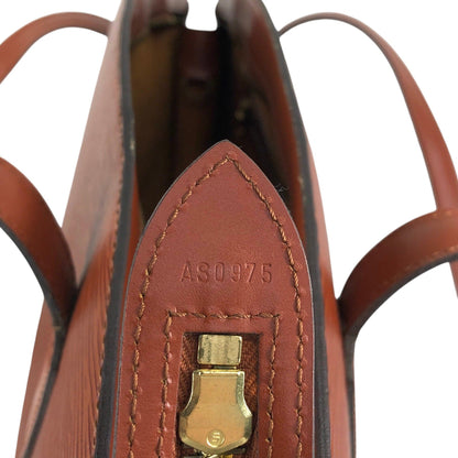 LOUIS VUITTON Epi Handbag Brown Vintage u5h6dx