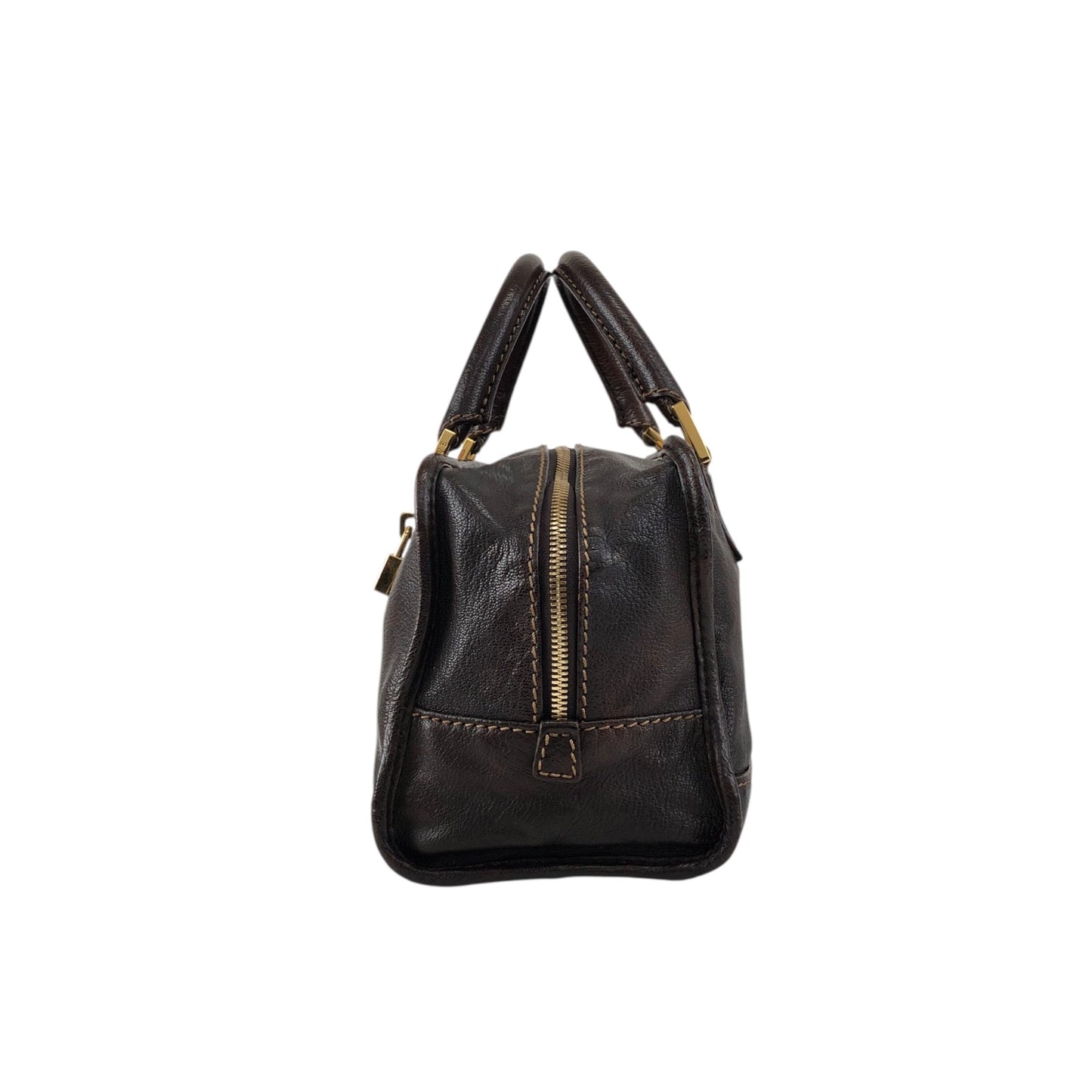 LOEWE Amazona28 Anagram Two-way Small Boston bag Shoulder bag Brown Vintage zey847
