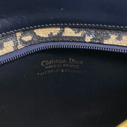 Christian Dior Trotter CD Logo Shoulder bag Navy Vintage 2vvpv4