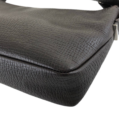 LOEWE Logo Leather Shoulder bag Brown Vintage spf3af