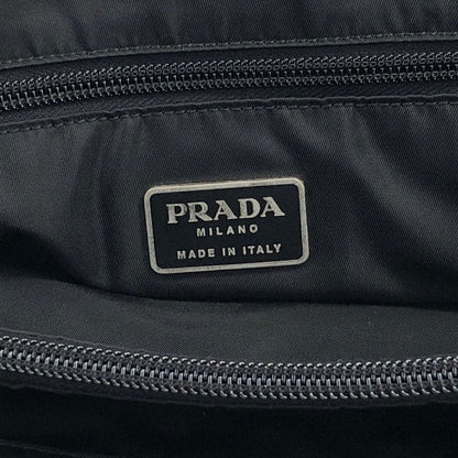 PRADA Triangle Logo Shoulder bag Totebag Black Vintage c5nmsh